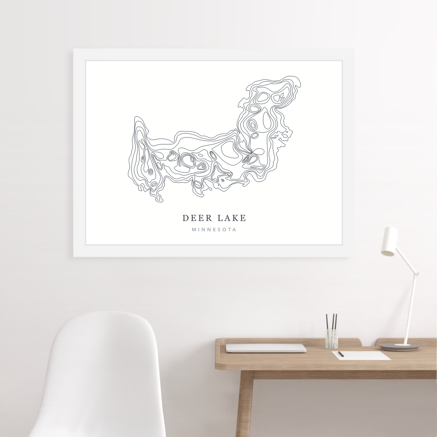 White Floating Frame  