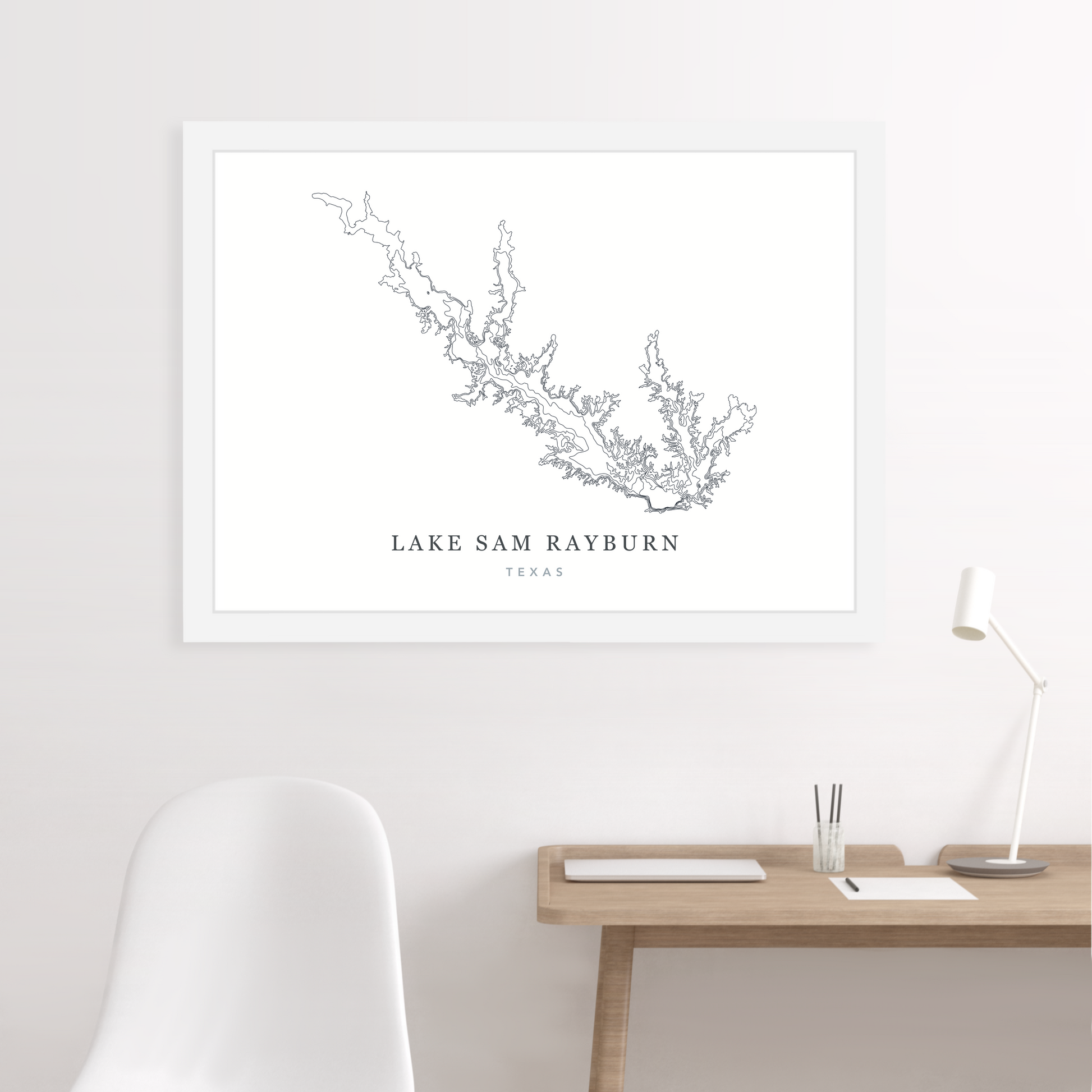 White Floating Frame  