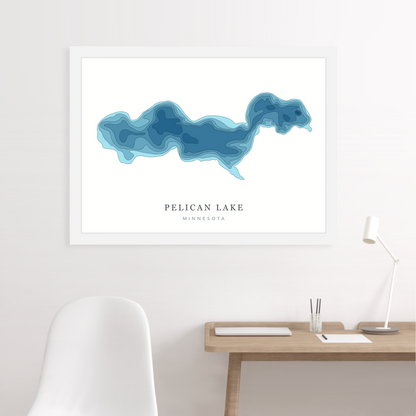 White Floating Frame