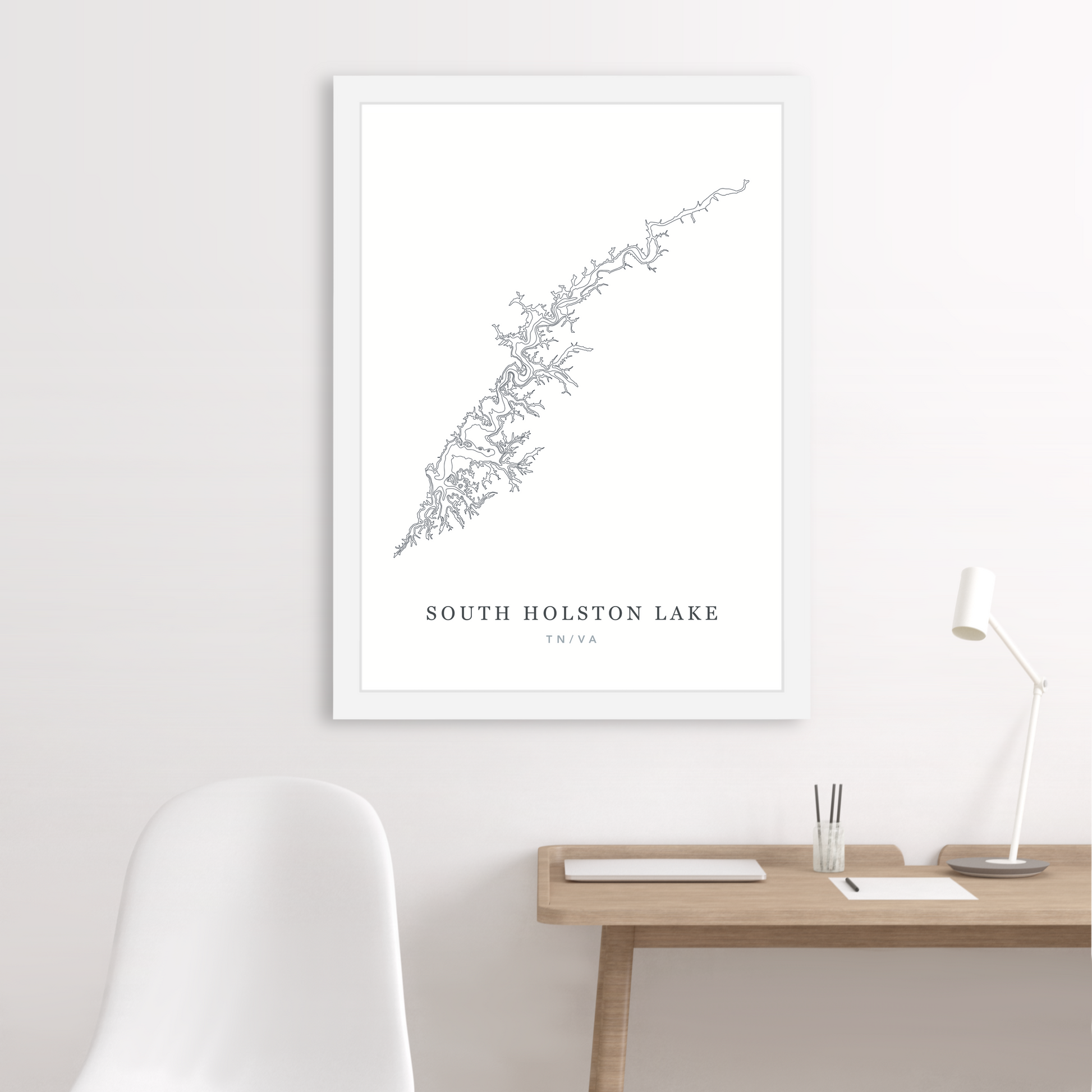 White Floating Frame  