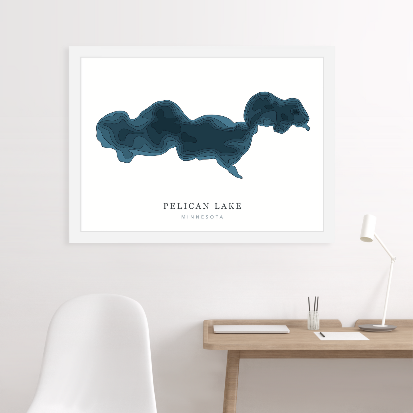 White Floating Frame 