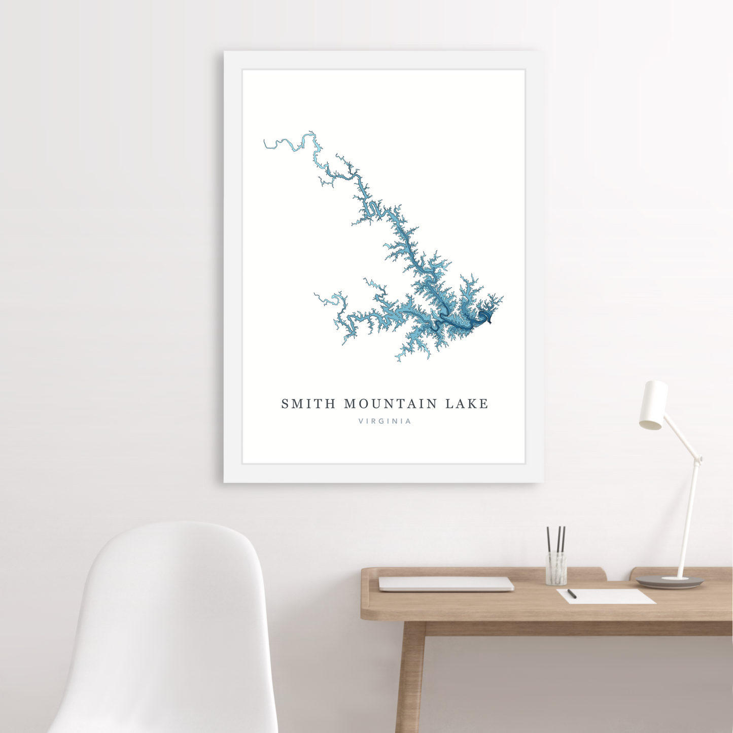 White Floating Frame