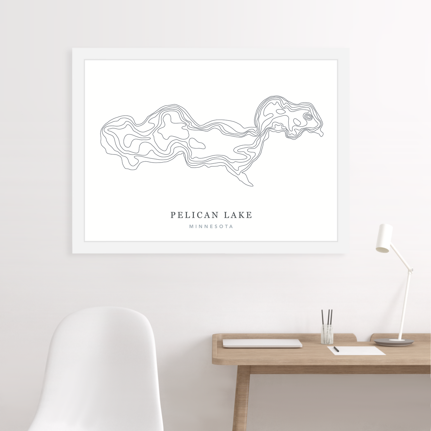 White Floating Frame  