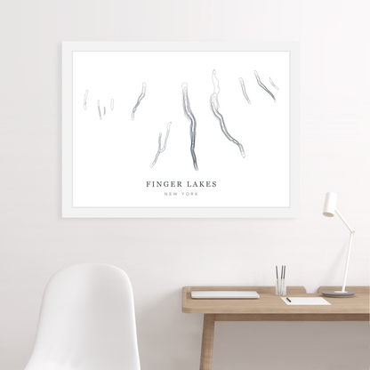 White Floating Frame  